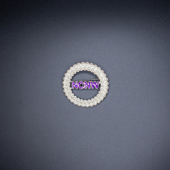 NCNW Circle Pearl Pin