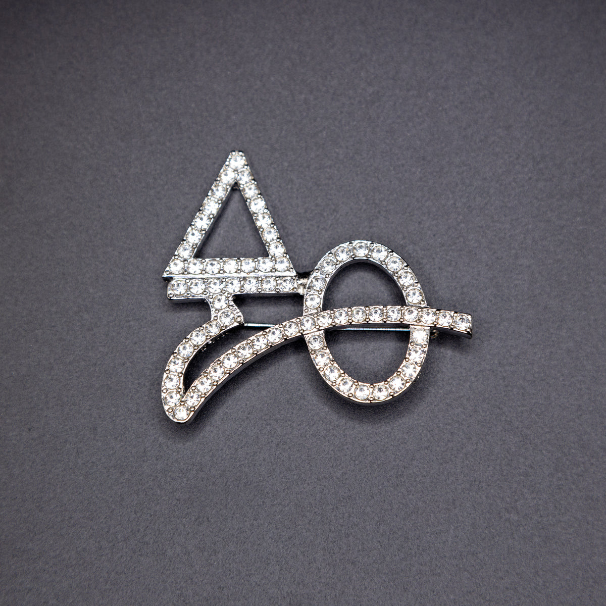 Fancy Script Delta Medium Fancy Script Delta Pin – The Krafty Chick