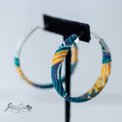 Small Fabric Wrapped Hoops